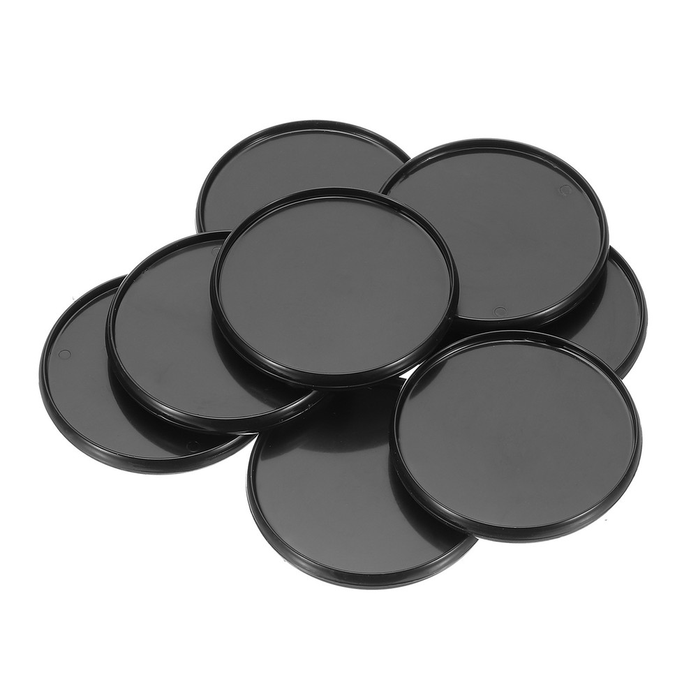 2 inch Plastic Book Binding Discs, 8Pcs Discbound Expansion Discs Round, Black