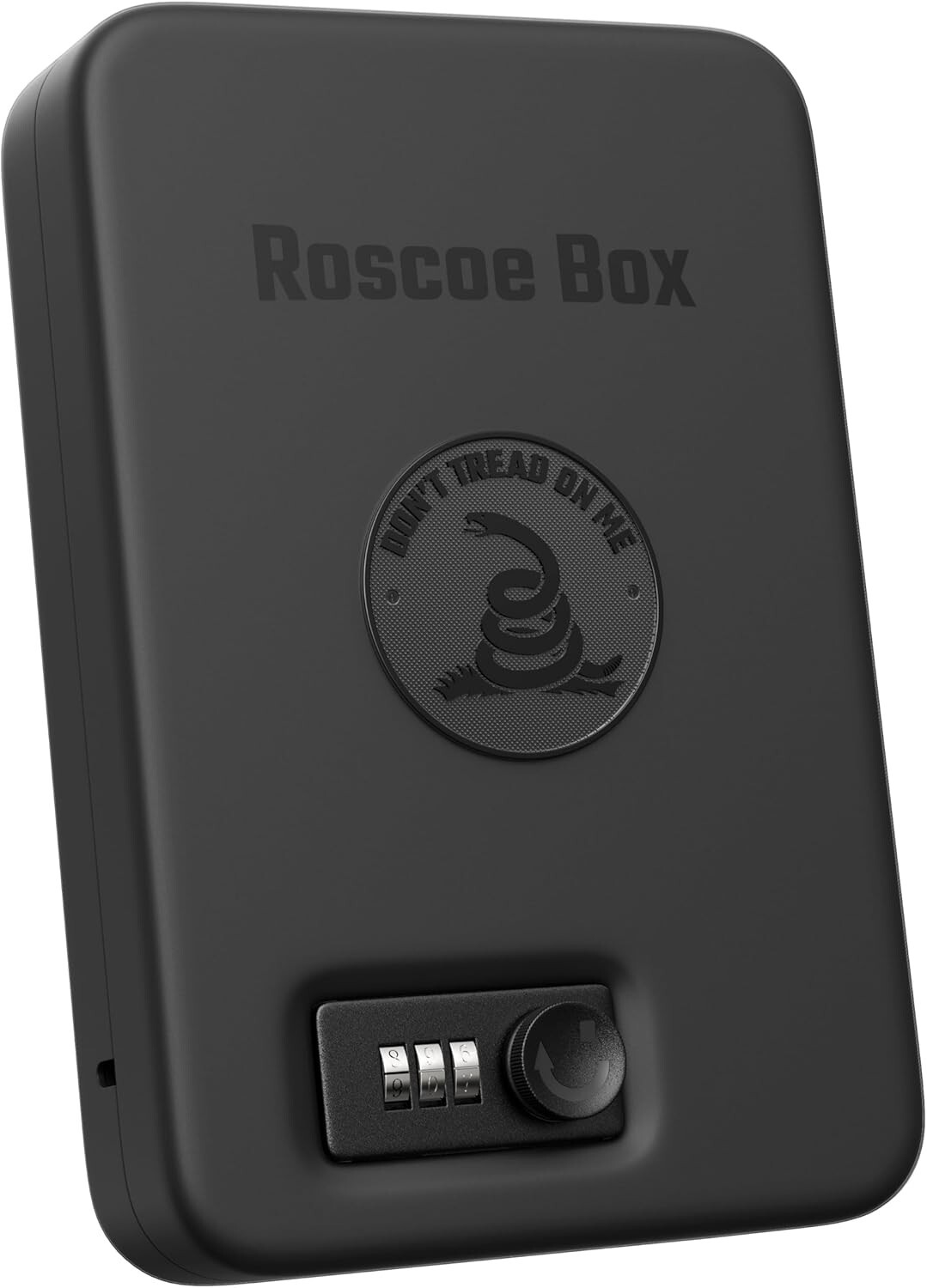 Roscoe Box Small Handgun Safe "Don't Tread on Me" Combo Lock - TSA Approved