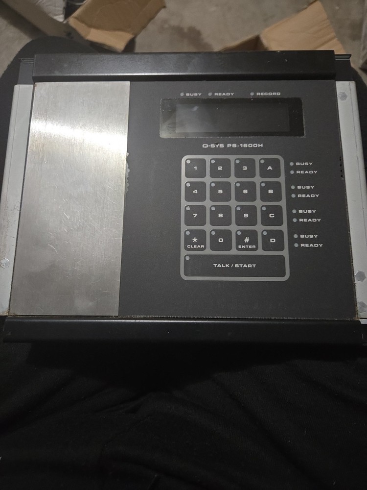 Q-SYS PS-1600H Paging/Intercom AV Control Panel – Talkback, Paging, Conferencing