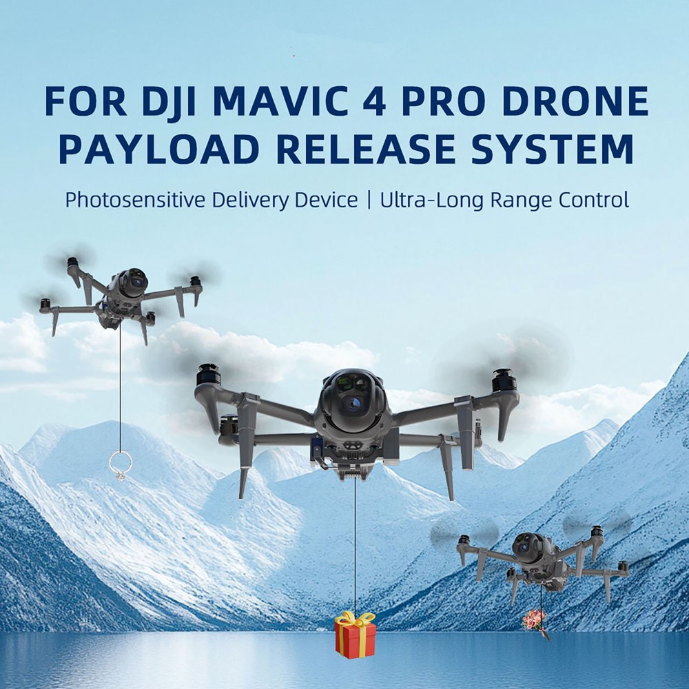 Remote Throw Device for DJI Mavic 4 Pro Drone 150mAh Battery 300 Drops Capacity