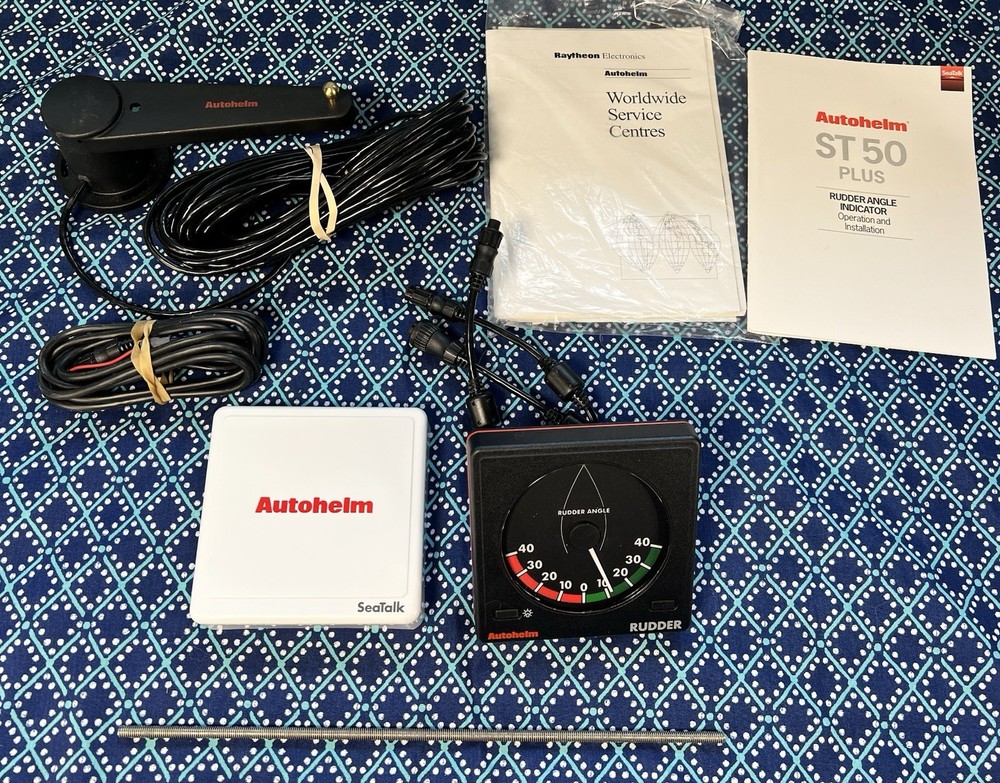 Autohelm ST50 Rudder Angle Indicator Display Reference Transducer Unit Raymarine