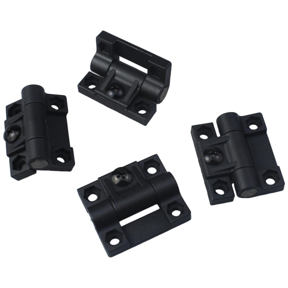 4Pack Plastic Adjustable Torque Position Control Hinges with 4 Countersunk Holes