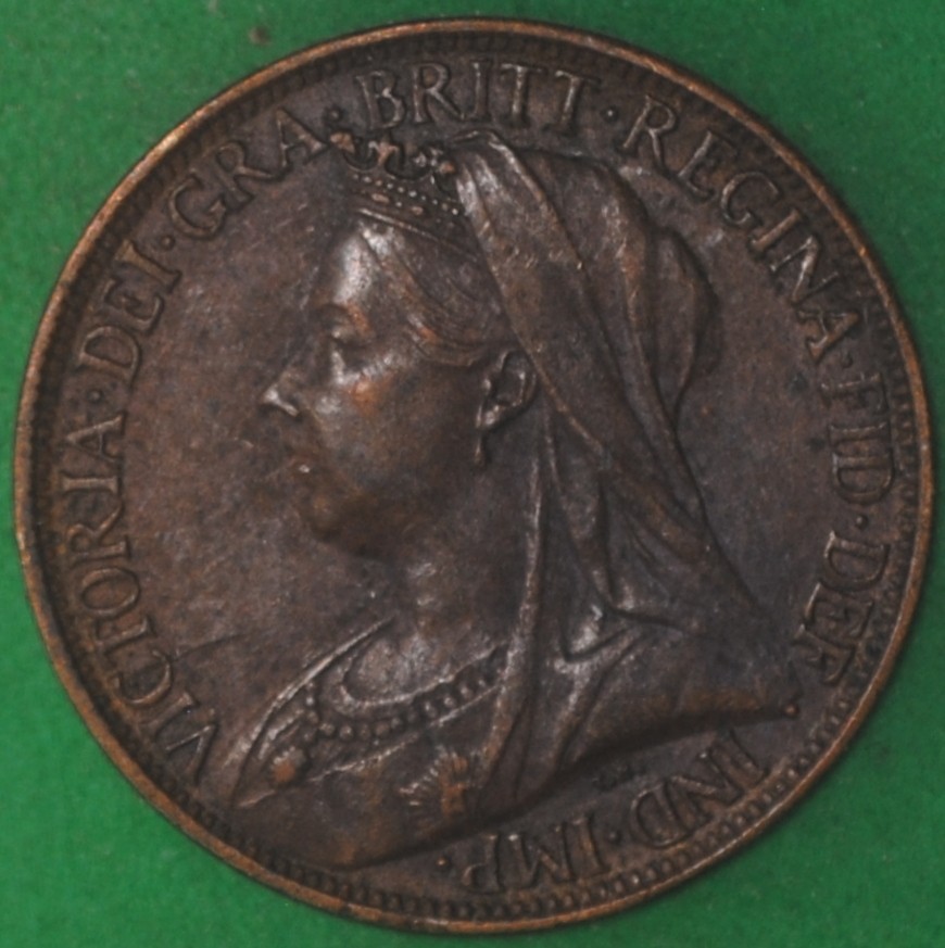 1899 Great Britain Farthing AU