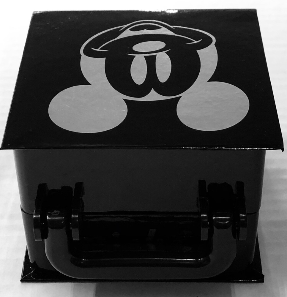 Mickey Mouse Black Watch Box Storage Case Presentation Display