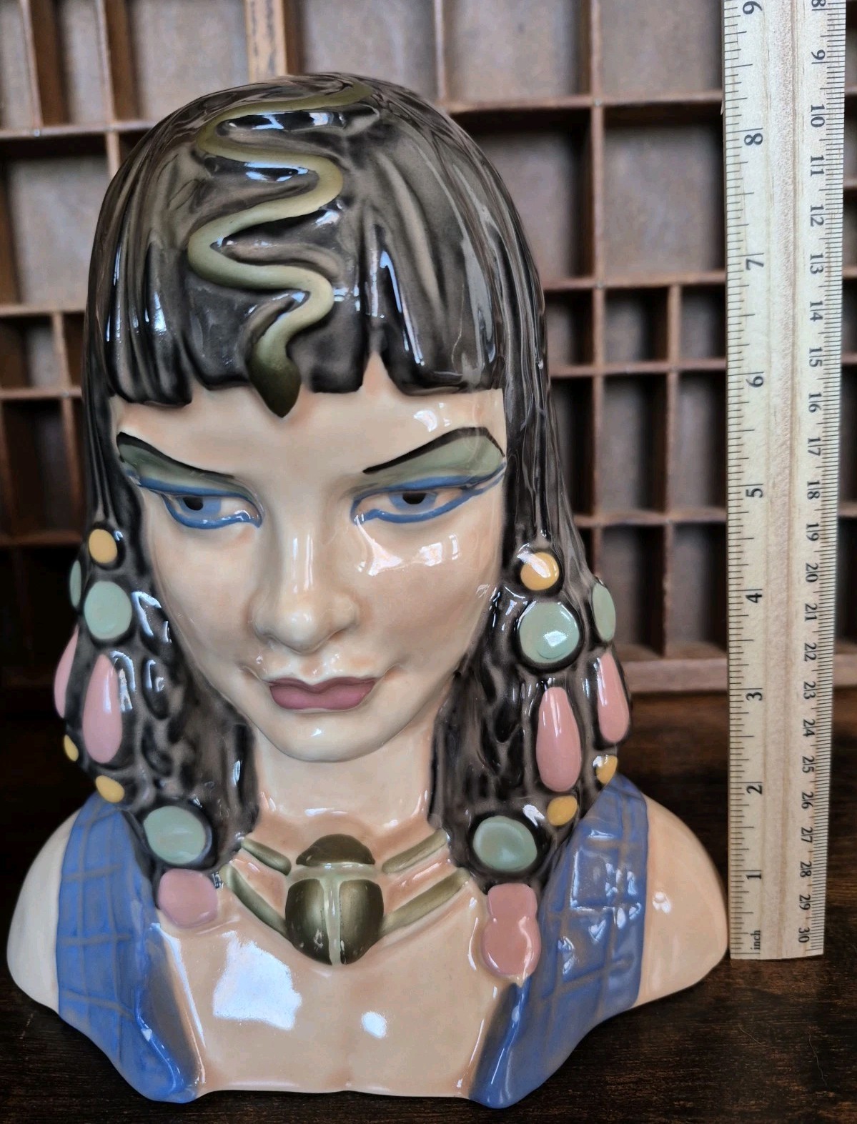 1994 Cleopatra Lady Head Vase Ltd Ed Unforgettable Women Larry Zimpleman 89/100