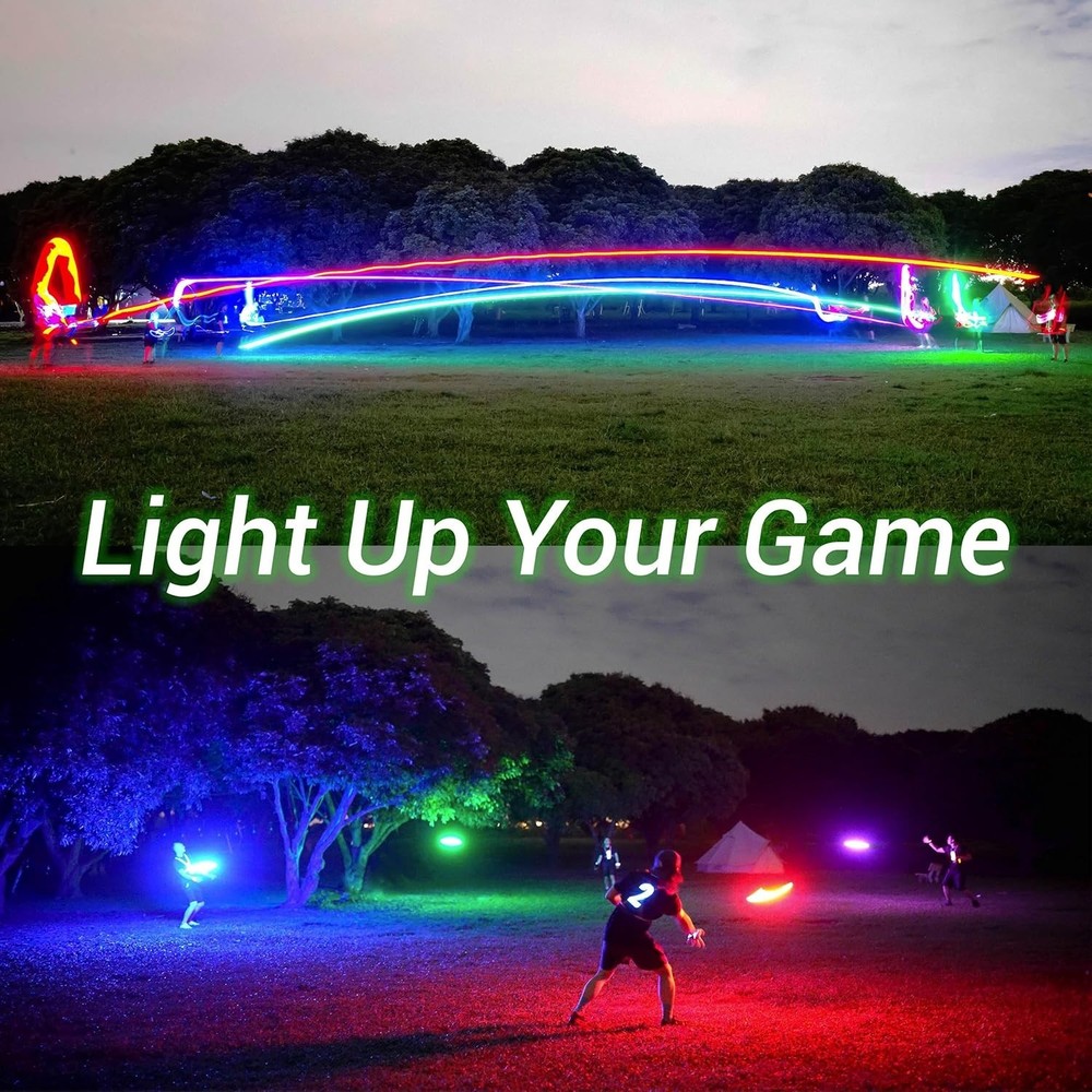 108 RGB LED Flying Disc - Rechargeable