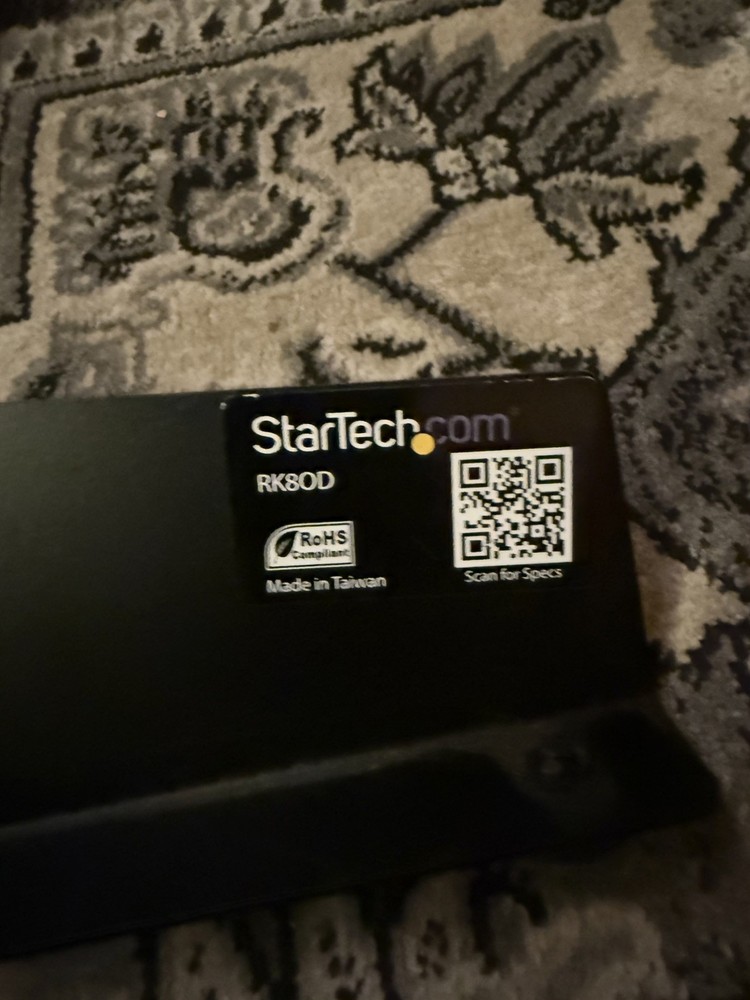 StarTech RK8OD 8U Desktop Rack 2-Post Open Frame 19in network audio