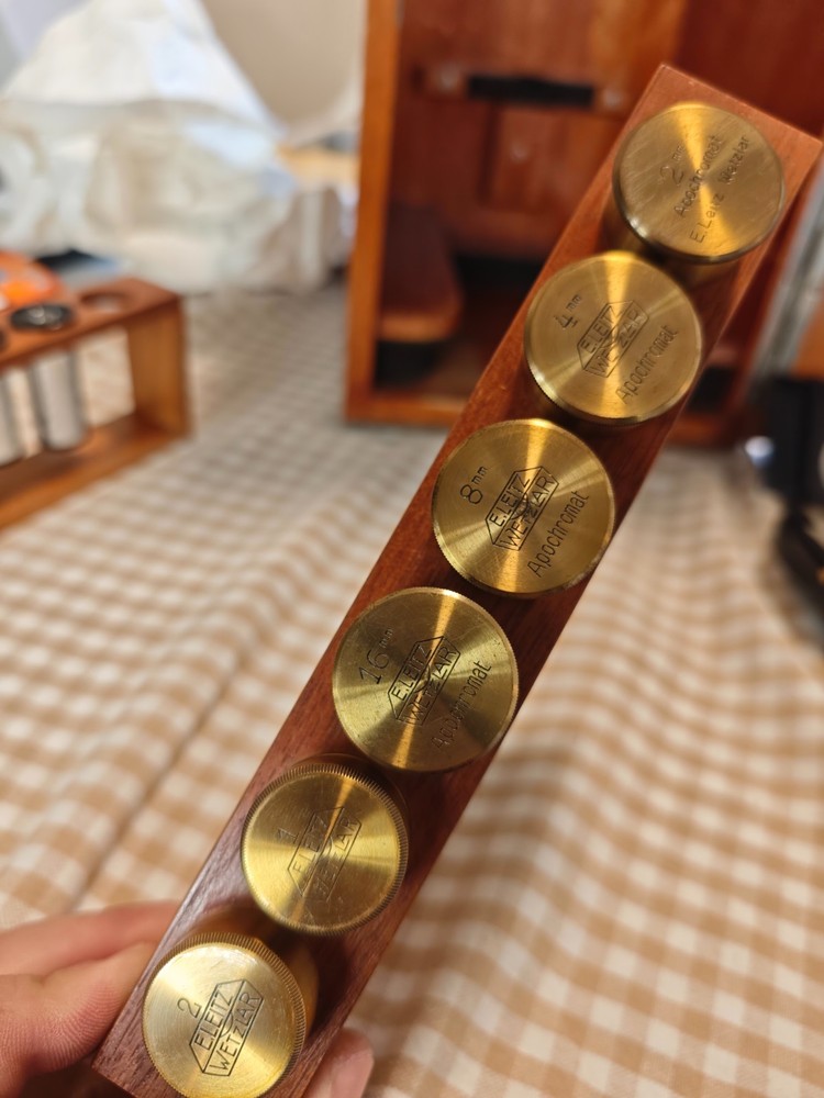 antique e. leitz wetzlar microscope