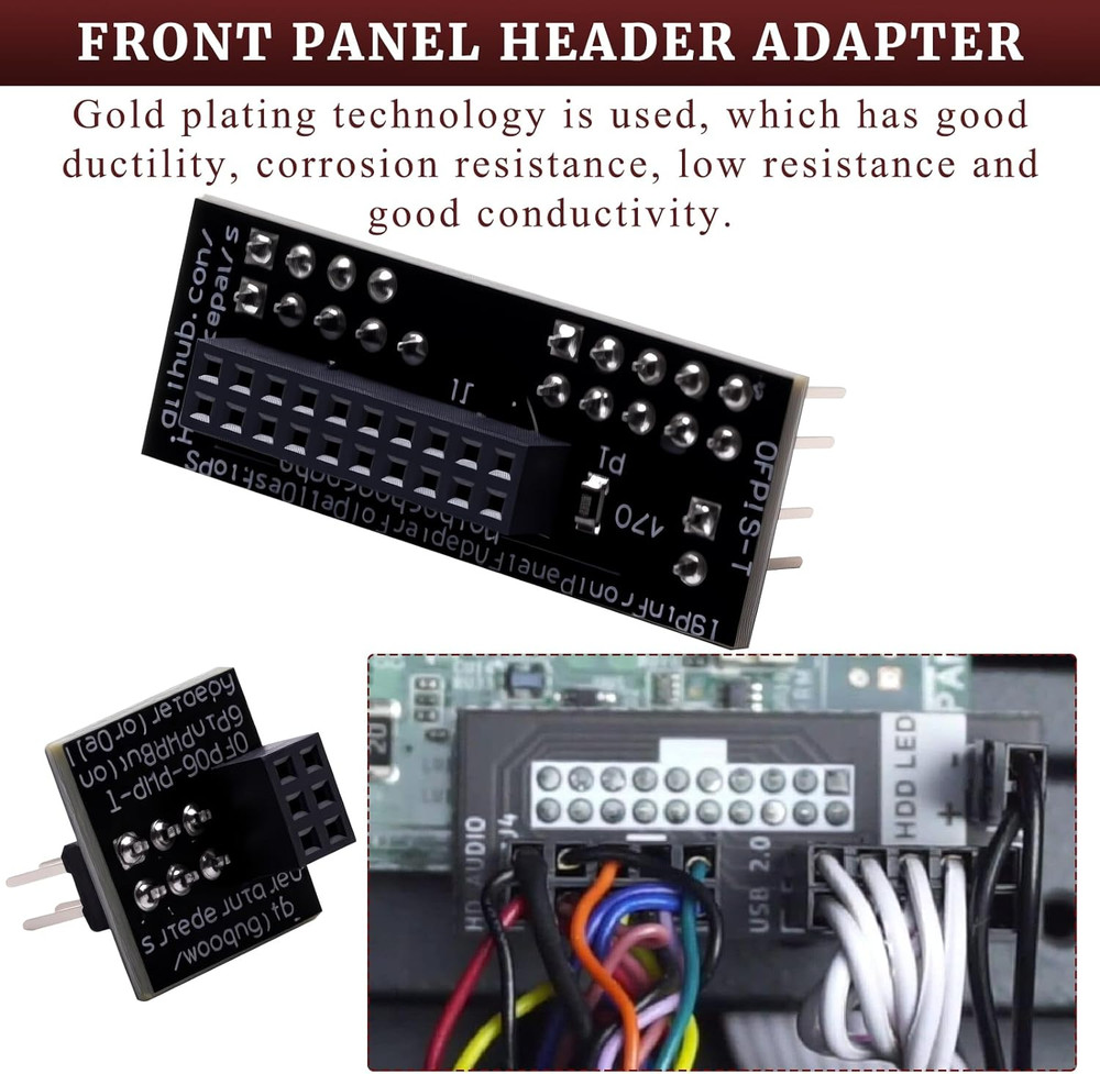 Front Panel Header Adapter Compatible with Dell Optiplex 7010 9010 7020 9020 Pre