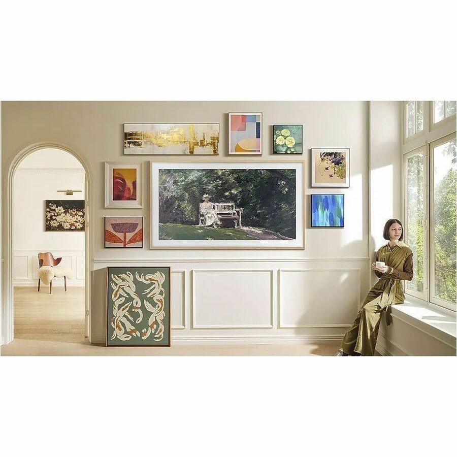 Samsung 85" The Frame Customizable Bezel - Modern White (vg-scff85wtbza)