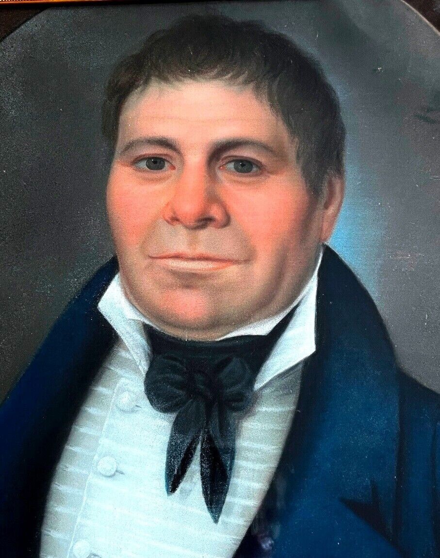 Circa 1800 Pastel Portrait with Napoleonic Period Hair Style