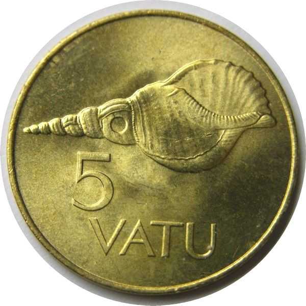 elf Vanuatu 5 Vatu 1983 Sea Shell