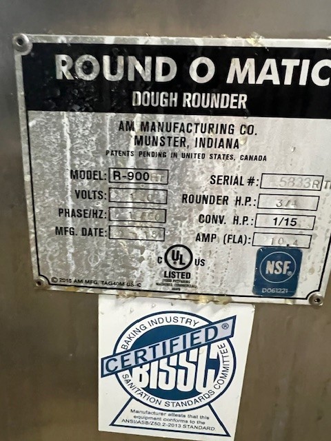 AM Manufacturing Round-O-Matic Dough Rounder - R900
