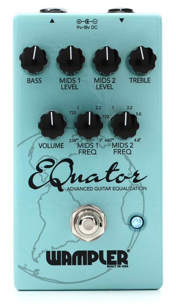 Wampler EQuator Advanced Audio Equalizer Guitar Effects Pedal