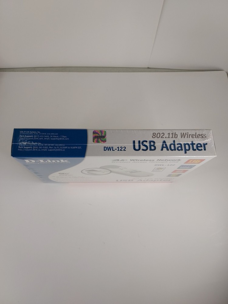 D-link Air Wireless Network- USB Adapter 802.11b DWL-122 New