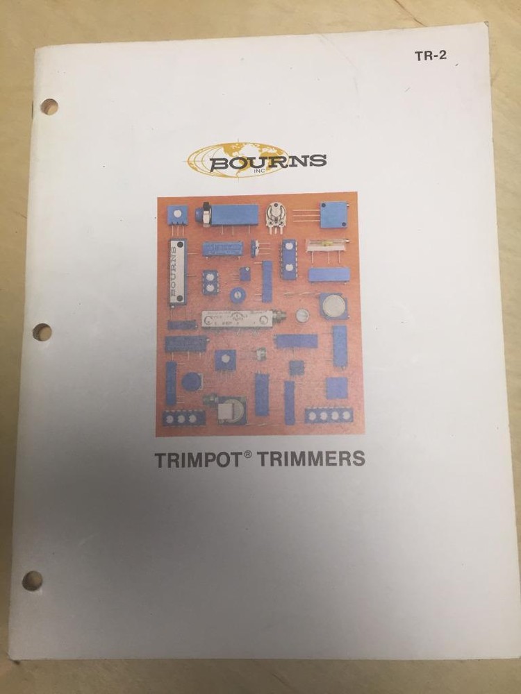 1981 Bourns Inc Catalog ~ Trimpot Trimmers ~ Selection Guide
