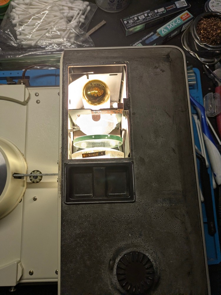 Vintage Argus Roundabout 910 Slide Projector With Tray - Untested