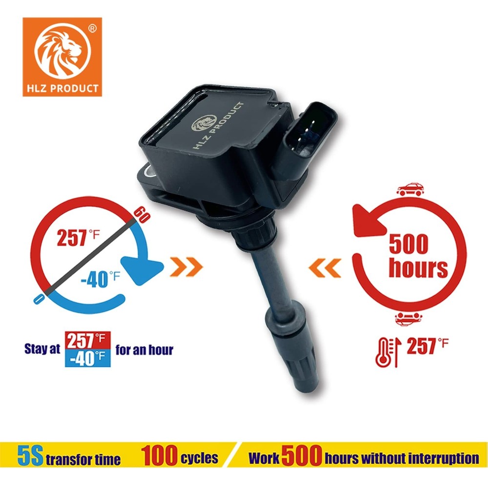 HIGH PERFORMANCE IMPROVED VERSION IGNITION COIL PACK OF 4 COMPATIBLE WITH LEX...