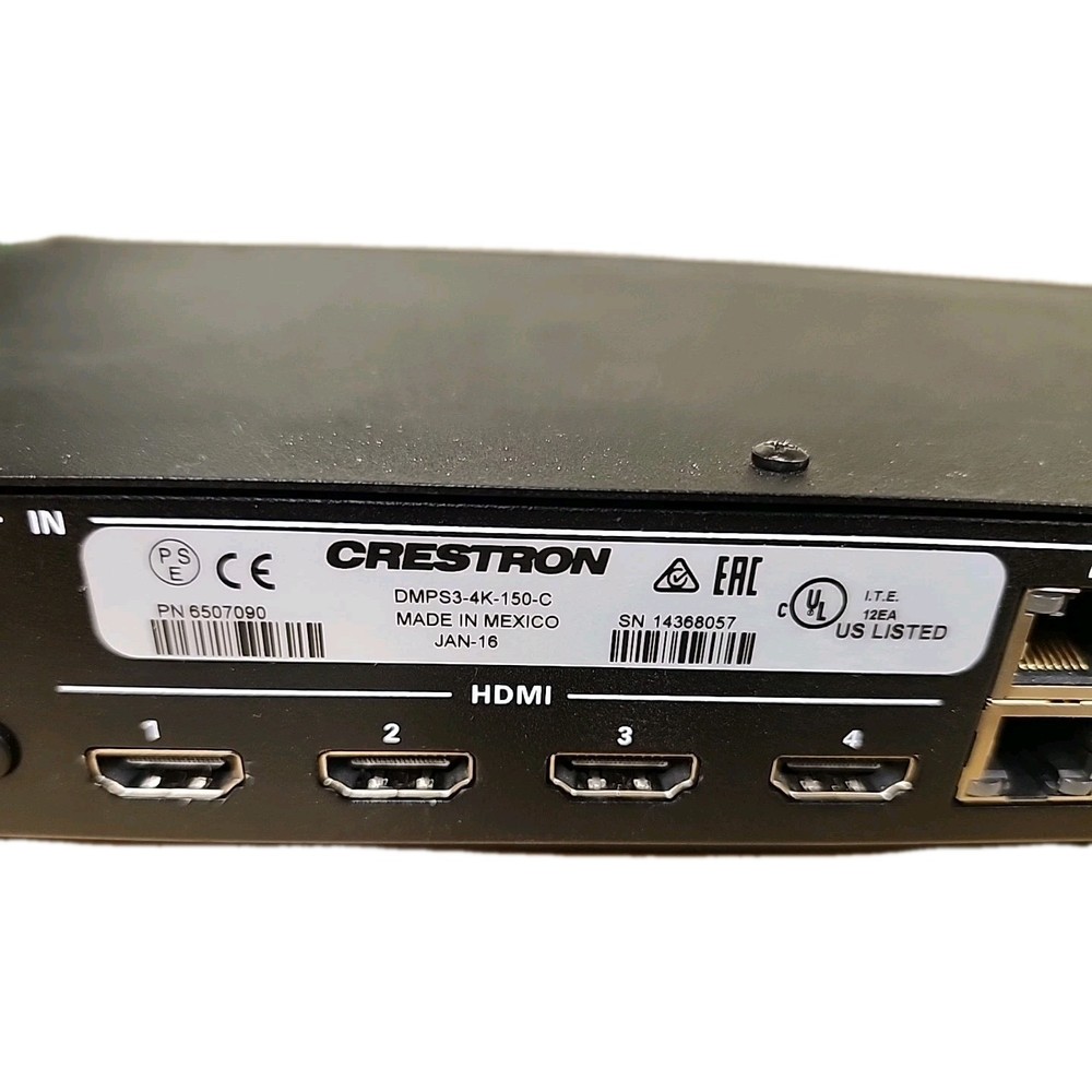 Crestron DMPS3-4K-150-C - 4K Digital Media Presentation System