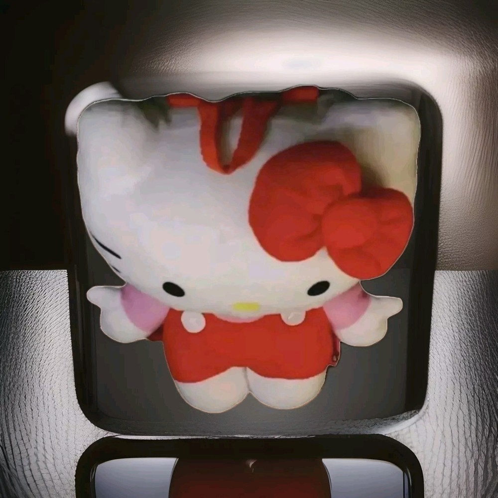 Hello Kitty Backpack Sanrio Plush Pink 12" Red 2012