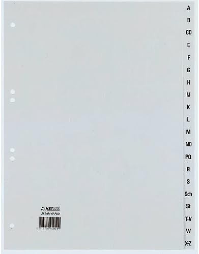 Rexel Ring Binder Polypropylene (Alphabetic Register, DIN A4) – Grey 1