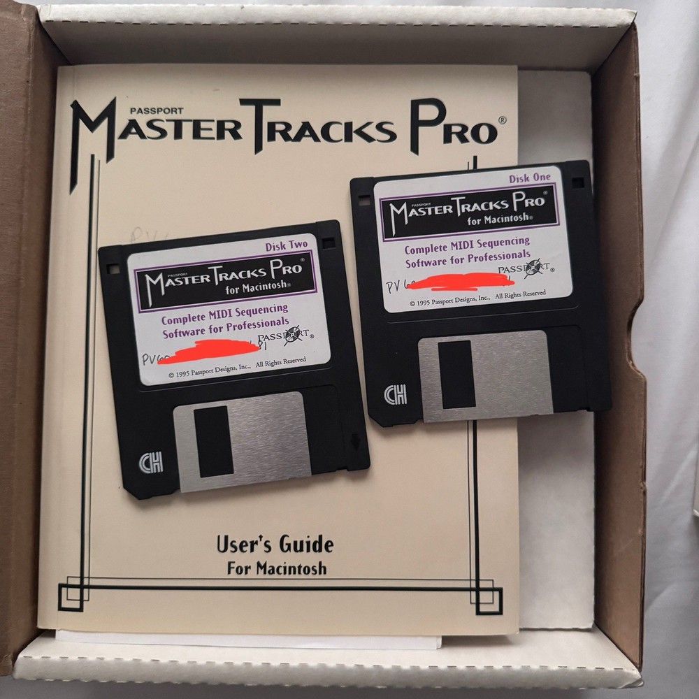 Complete MIDI Sequencing Software Passport Master Tracks Pro 6 Macintosh 1995