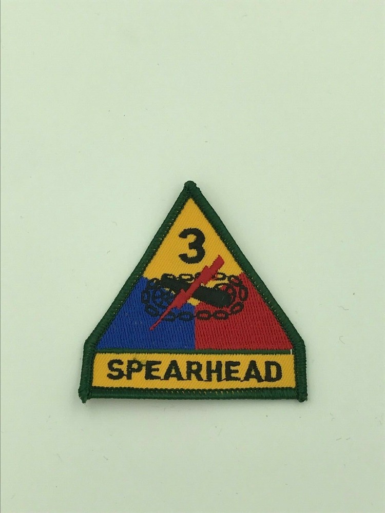 Spearhead Military Patch, #3 Spearhead military patch, Spearhead patch green