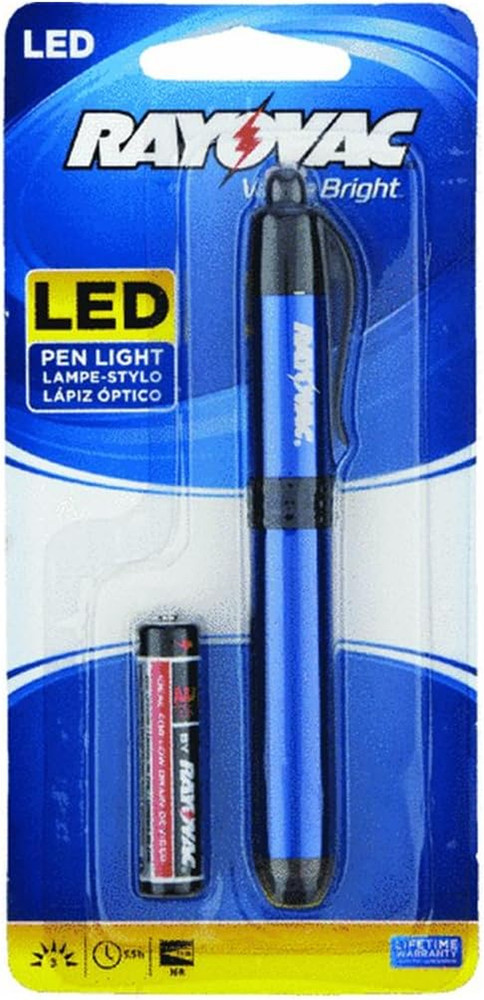 Rayovac LED Pen Light Flashlight, Flashlight with Clip for Pockets, Purses and D