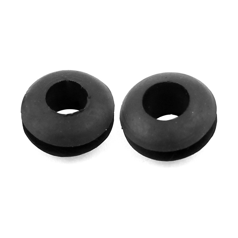130Pack 3mm Inner Dia Double Sides Rubber Wire Grommets Gasket Cable Protector