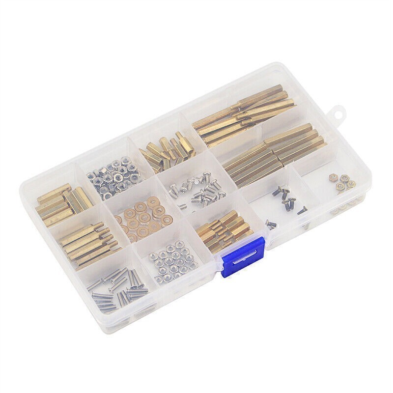 Durable Stainless Brass Screws Kit M2.5 M3 Nuts for Raspberry Pi 4 Model B/3B+