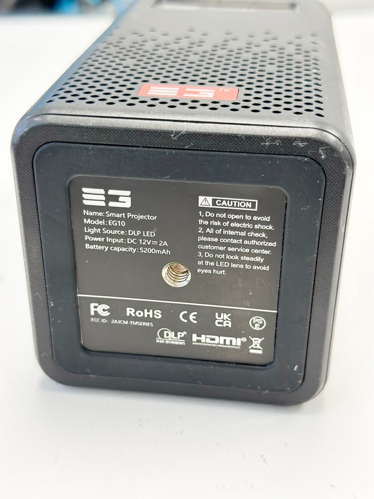 EG Portable DLP SMART PROJECTOR Stereo Speaker Projector for iPhone and Android