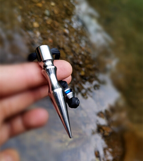 EDC Tool Titanium Alloy Key Chain Ring Pendant Fallinger Gadget Cone shape