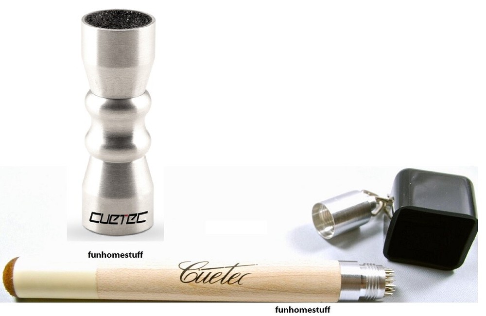 CUETEC BOWTIE + PREP TOOL Billiard Pool Cue Stick Tip Chalk Holder Table COMBO