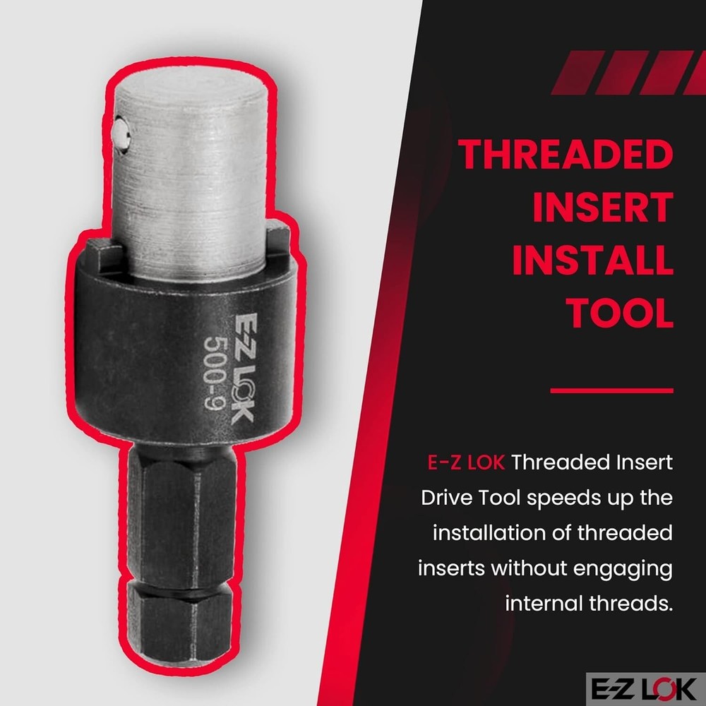 Effortless Threaded Insert Installation Drive Tool - Fits Standard Power Drills