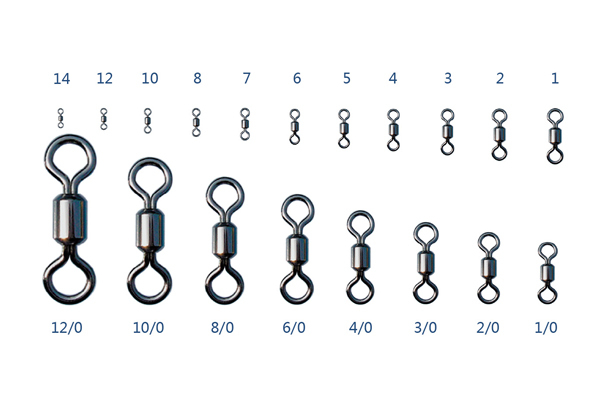 #8 Barrel swivels by Dblue 100pcs/pack