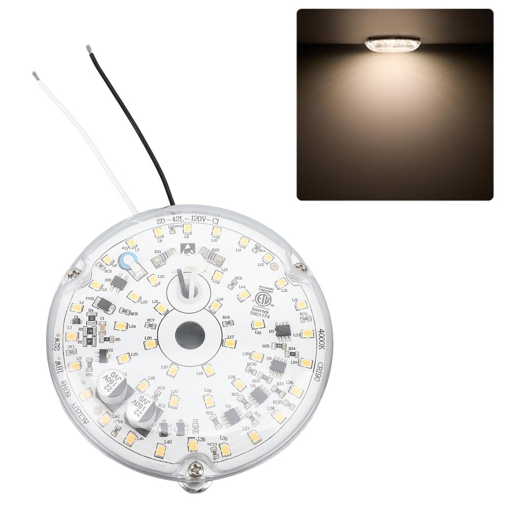 3.93in Ceiling Fan LED Light Replacement Professional Dimmable 18W AC120V
