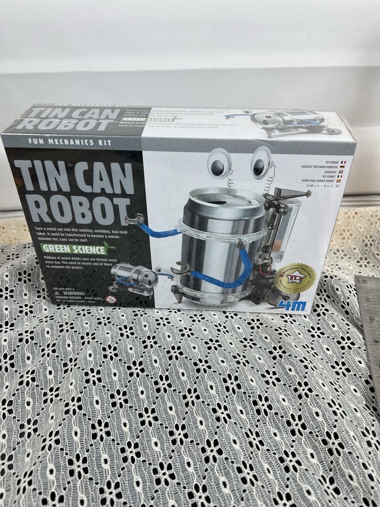 Green Science 4M TIN CAN ROBOT New Sealed Box