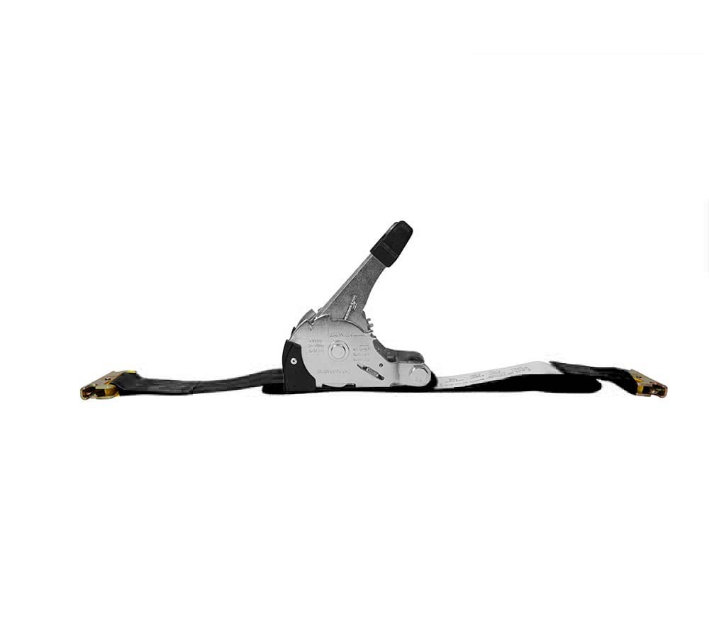 (8 Pack) 2''x12' Retractable Ratchet Tie Down Strap for E-Track - 1100 lbs WLL