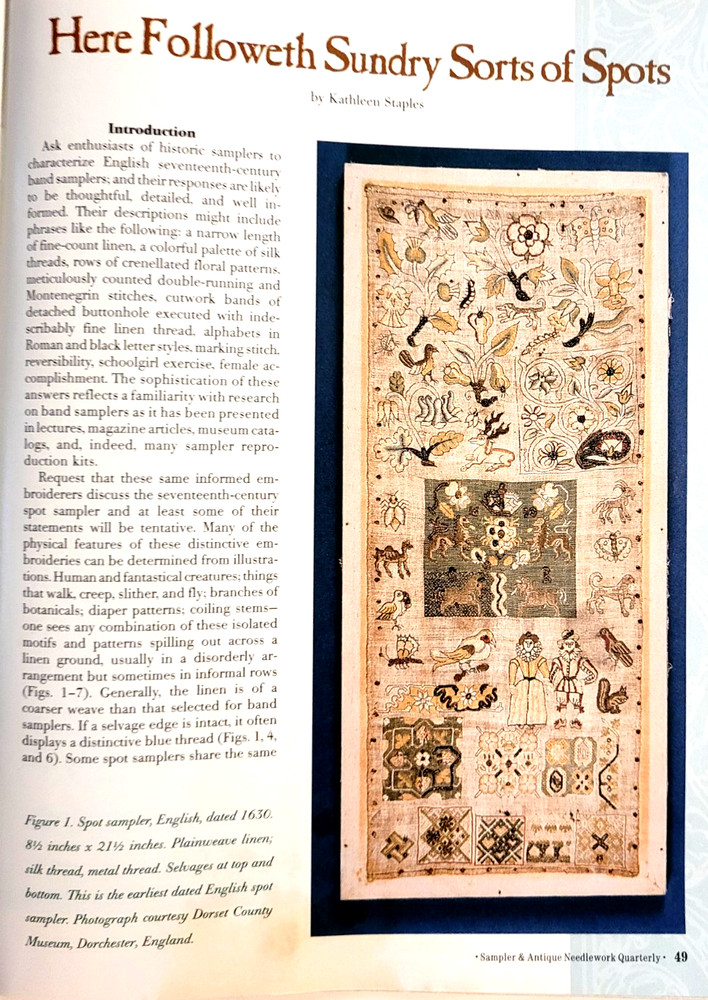 Sampler & Antique Needlework Qtrly mags,1991-2015,historical articles & patterns