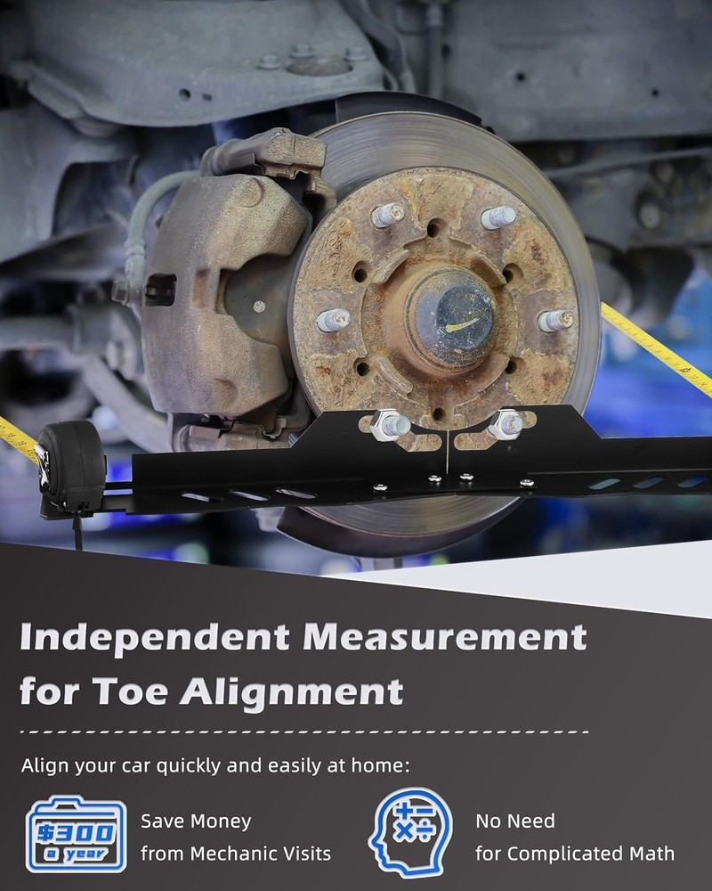 Heavy Duty Wheel Alignment Tool Kit, Toe Alignment Tool with Thickened Plates