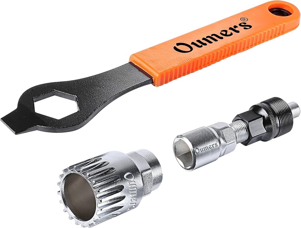 Durable Bike Crank Extractor Tool Kit with Adjustable Spanner for Easy Repairs