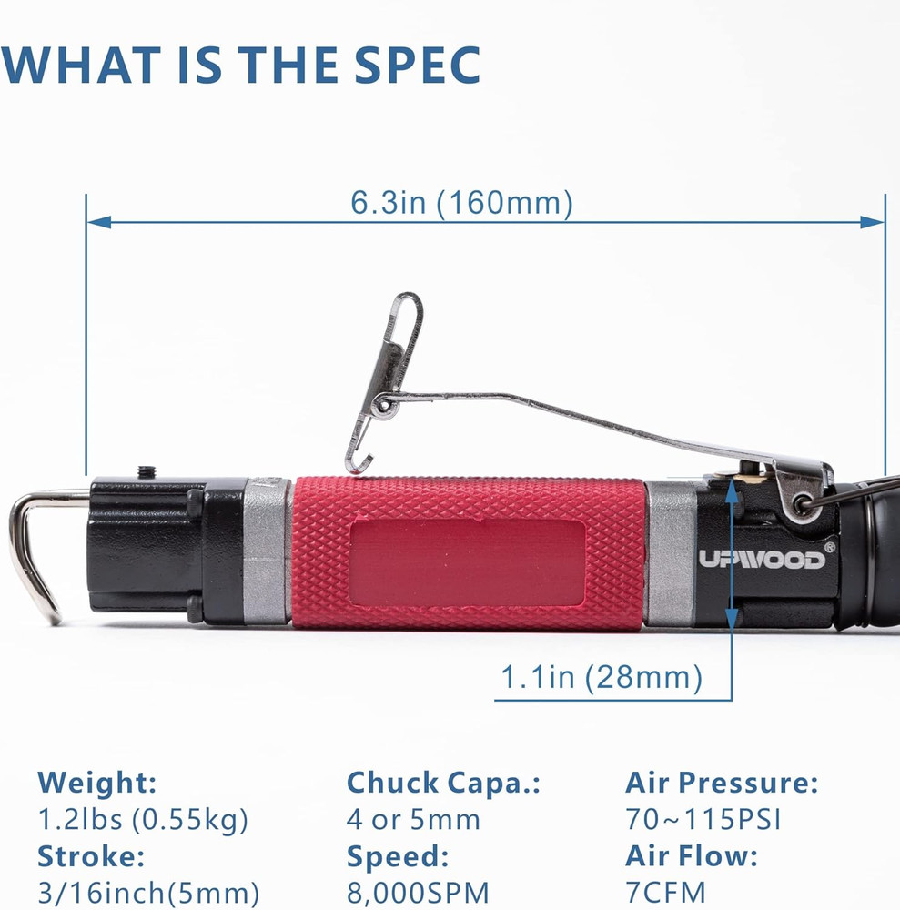 Air Reciprocating File Body Saw, Multi-Function Low Vibration 8000Spm Pneumatic