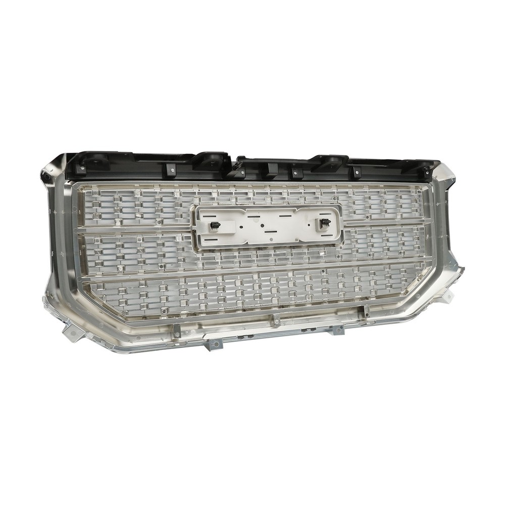 Chrome Front Bumper Upper Grille Denali Style For GMC Sierra 1500 2016 2017 2018