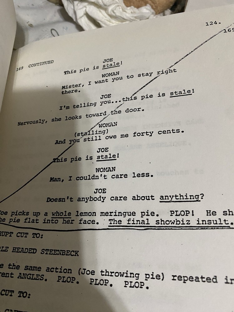 “All That Jazz” First Draft Studio Script With Changes