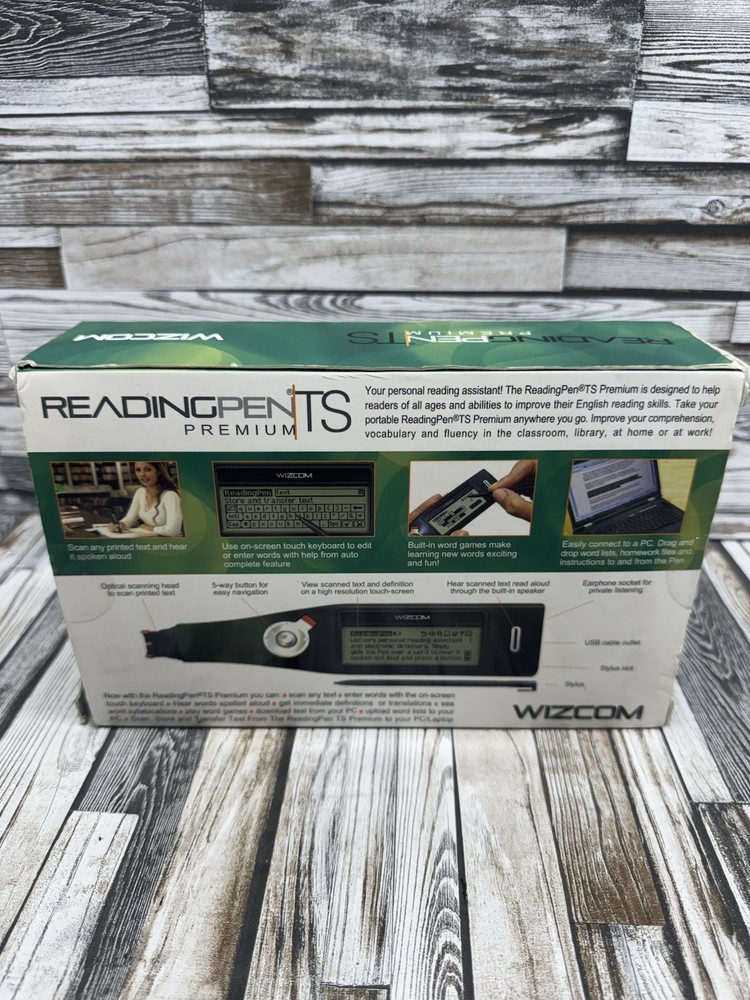Wizcom ReadingPen TS Text reader Personal Reading Assistant With Touch screen