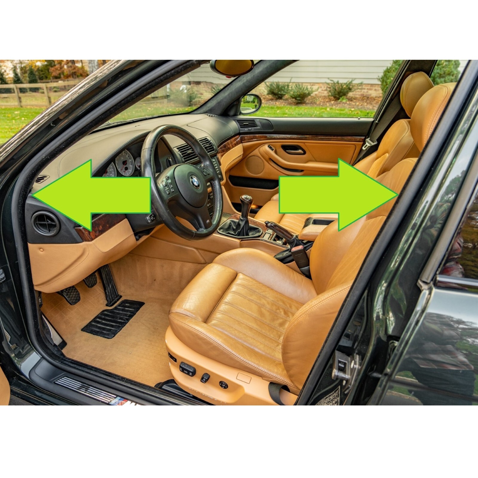 BMW E39 5 Series 1996-03 Rubber Door Seal Edge Protection 4 Pc Weatherstrip Set