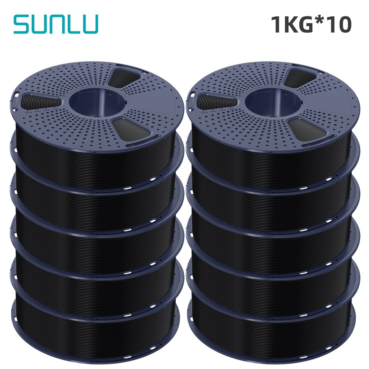 5x1KG 5x10KG 20x1KG Sunlu 1.75MM PLA Filament For 3D Printer 1KG Spool