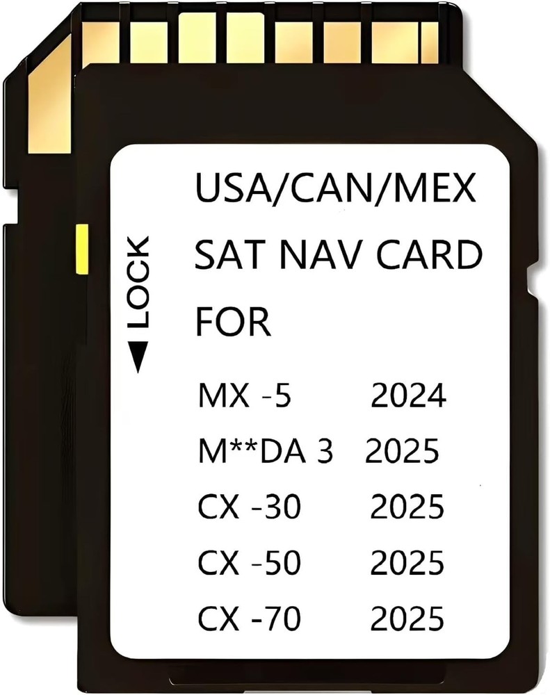 Mazda 2025-2026 Navigation Memory Card - Class 10 GPS Map Storage Solution