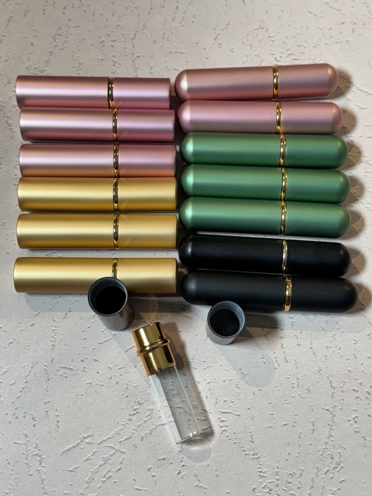 Multicolor Aromatherapy Inhaler Tubes + Essential Oil Roll On Bottles Bundle