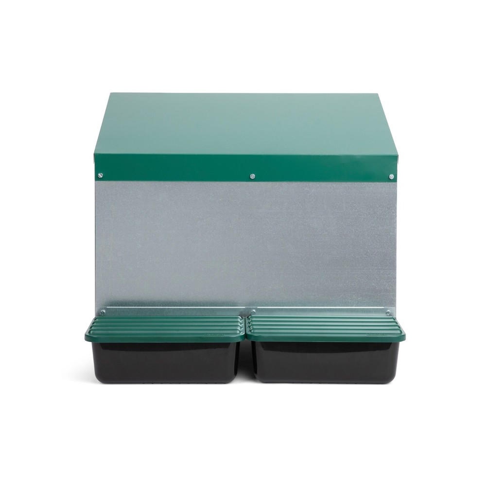 Homestead Essentials 2 Compartment Reverse Roll Out Chicken Nesting Box w/ Lids